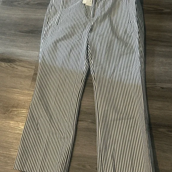 J.Crew Teddie Navy and Cream Striped Pants - Picture 5 of 12